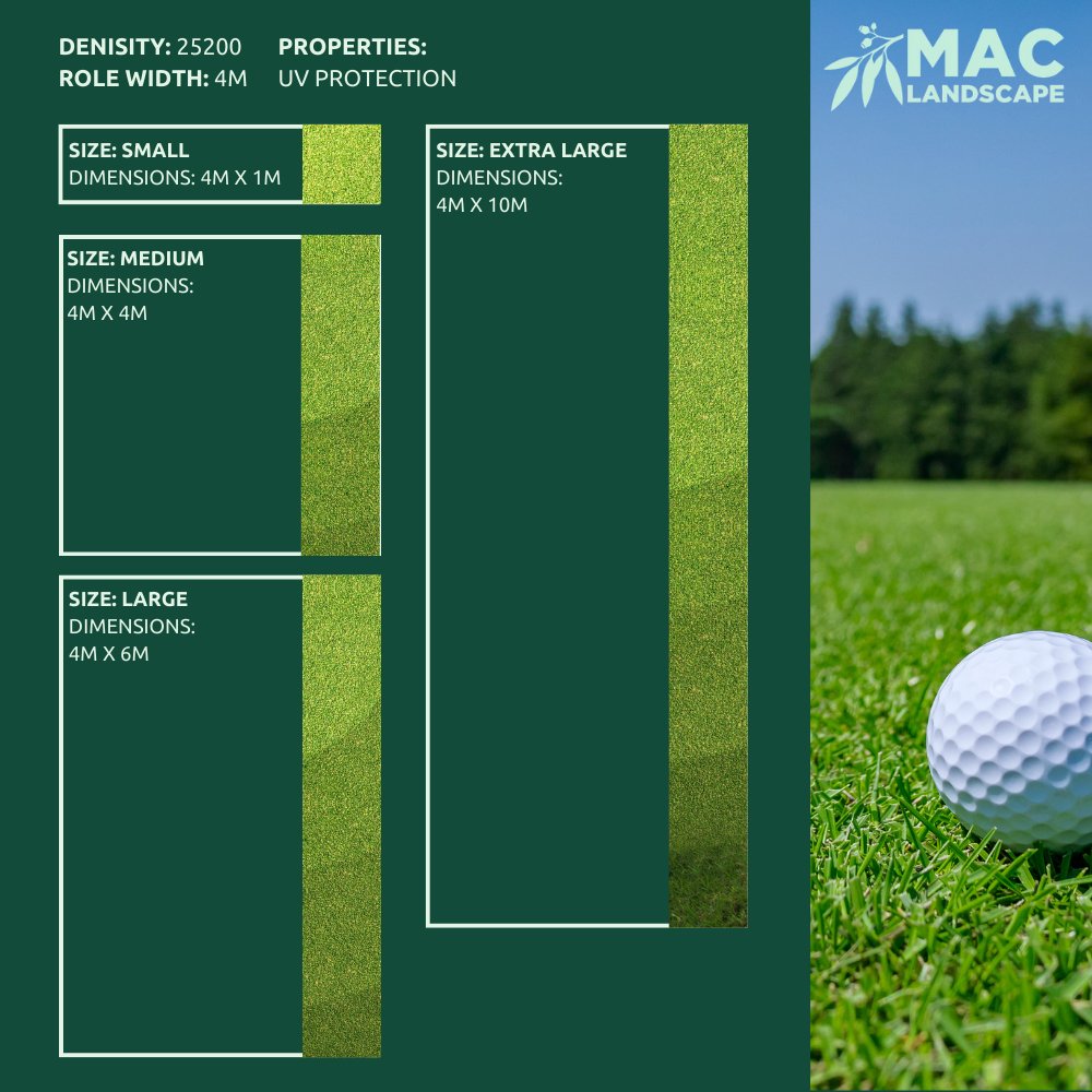 2 Tone Green Artificial Synthetic Golf Grass - Tool Market