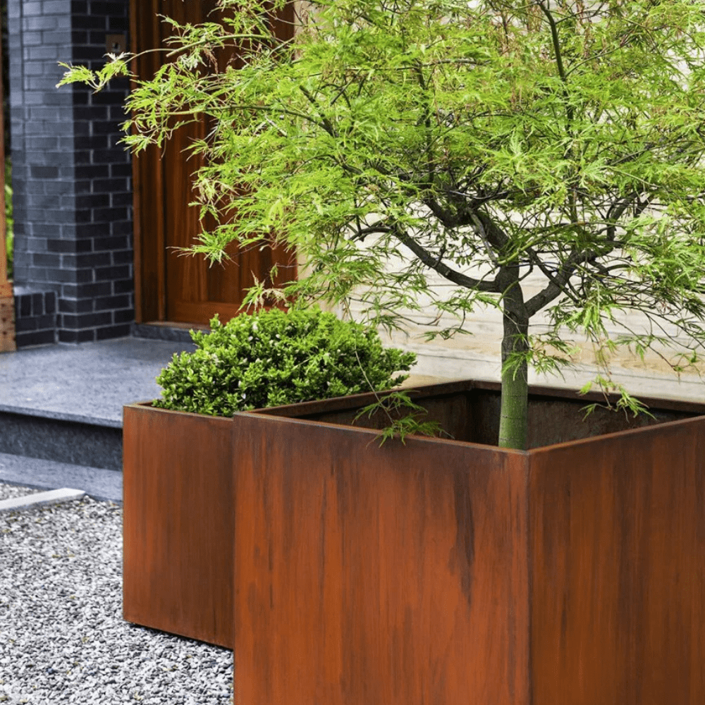 Corten Steel Cubic Planter Bundle - Tool Market 
