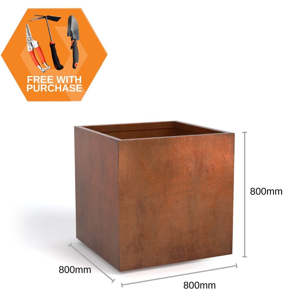 Corten Steel Cubic Planter Bundle - Tool Market