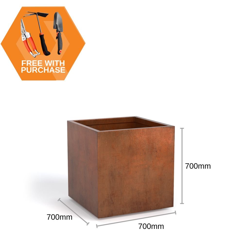 Corten Steel Cubic Planter Bundle - Tool Market