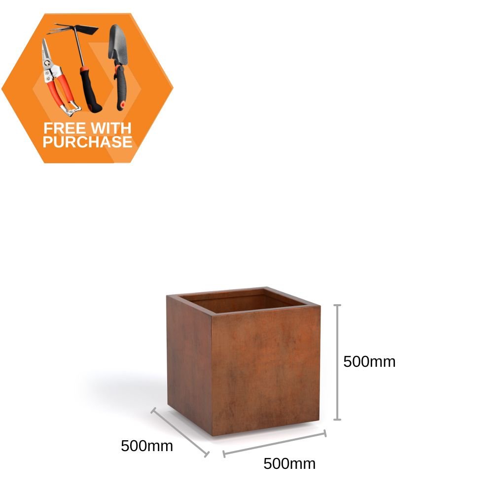 Corten Steel Cubic Planter Bundle - Tool Market