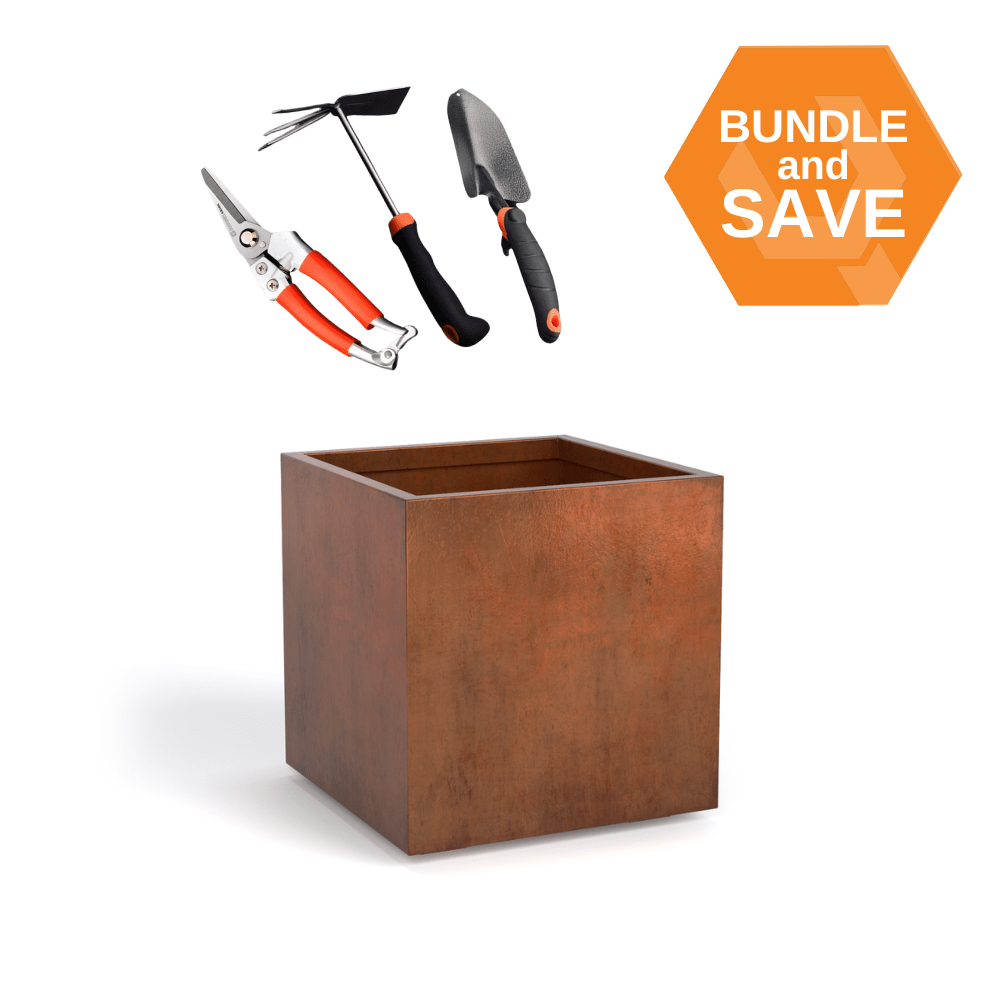 Corten Steel Cubic Planter Bundle - Tool Market