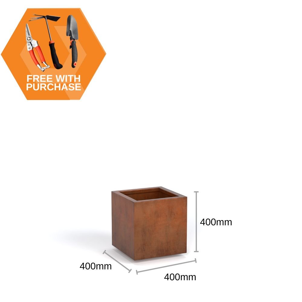 Corten Steel Cubic Planter Bundle - Tool Market