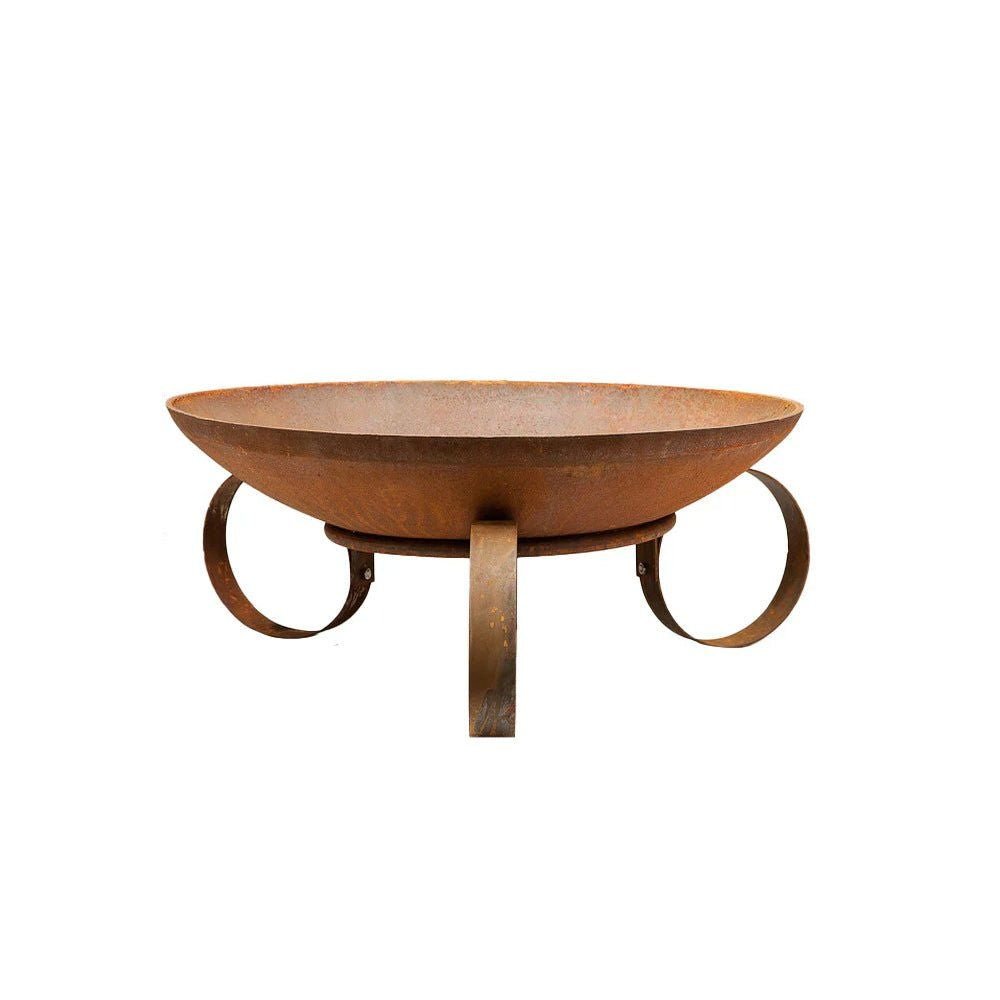 Corten Steel Hellenic Fire Pit Rusty Chocolate Finish - Tool Market