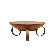 Corten Steel Hellenic Fire Pit Rusty Chocolate Finish - Tool Market