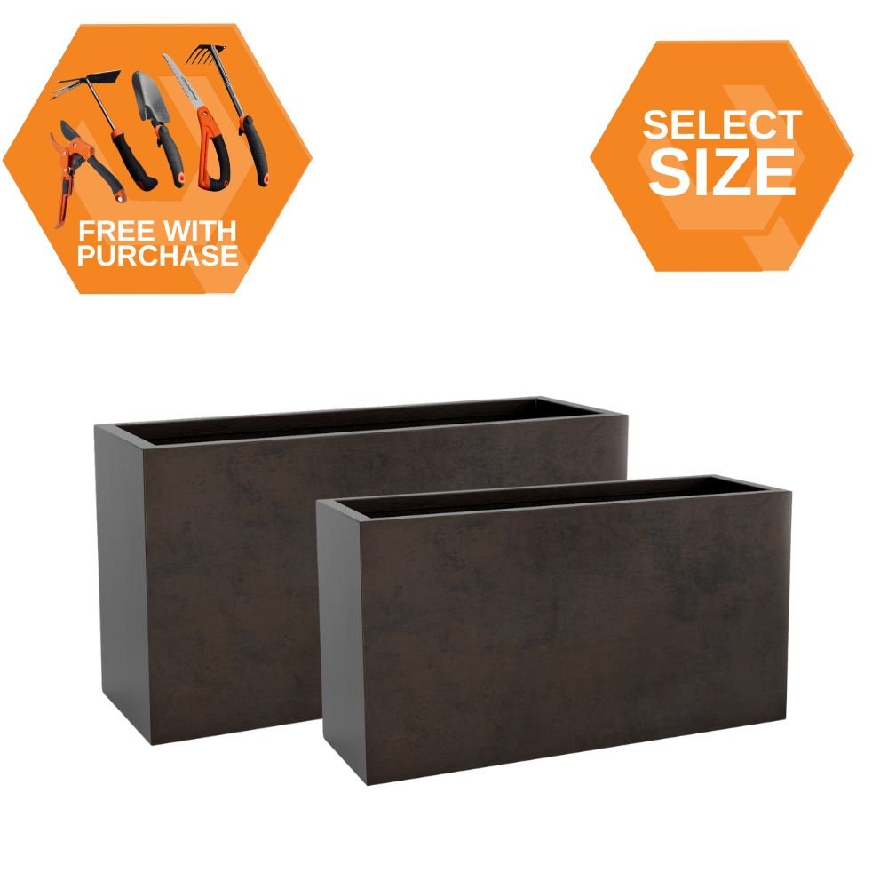 Corten Steel Raised Planter Box Matt Black Finish Bundle - Tool Market