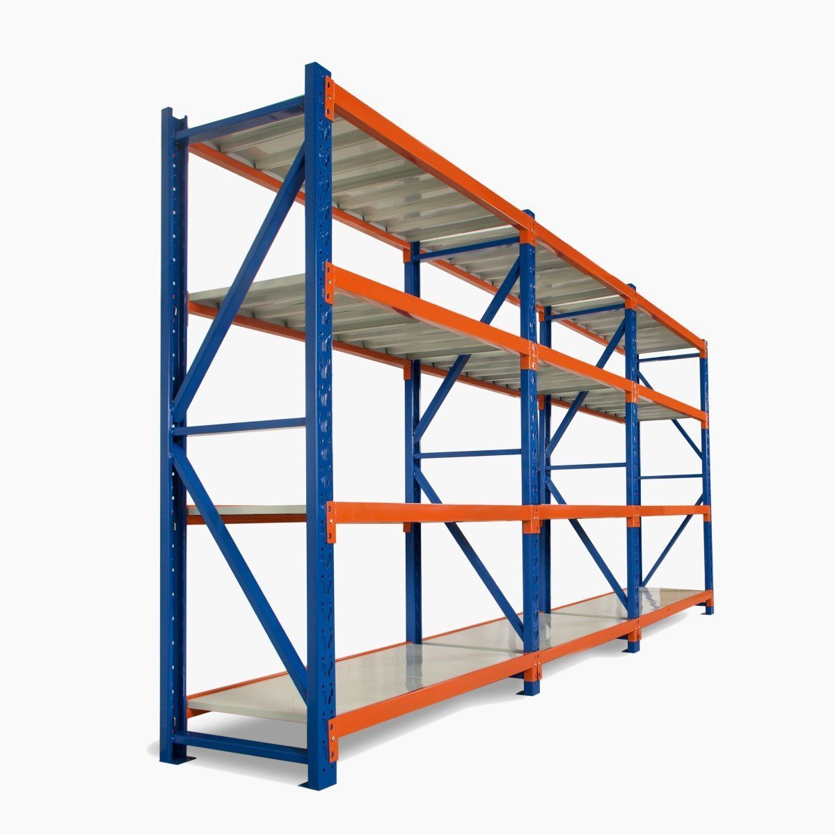 Heavy Duty Warehouse Garage Storage H2000 x L9600 x D600mm Steel Shelving Unit - 4800kg - Tool Market