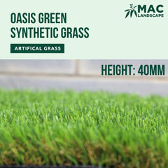 Oasis Green Artificial Synthetic Grass 40MM - Tool Market