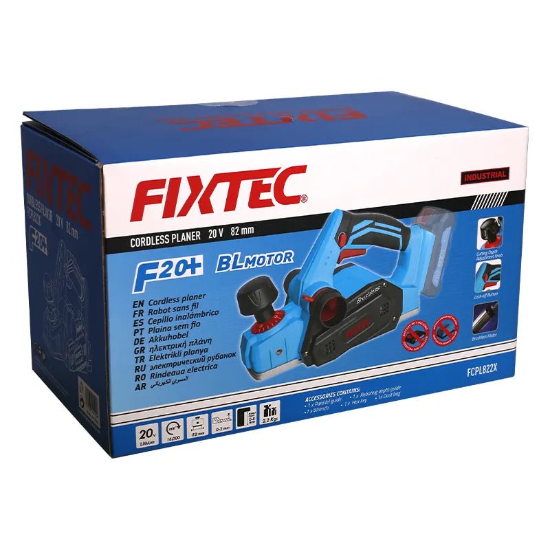 Fixtec 20V Cordless Electric Hand Held Planer FCPL822X-Skin Only - Tool Market