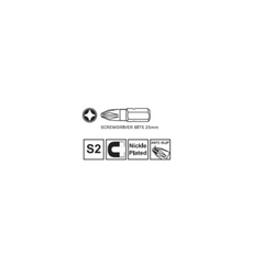 Fixtec 25mm Screwdriver Bits FSDB111025 - Tool Market