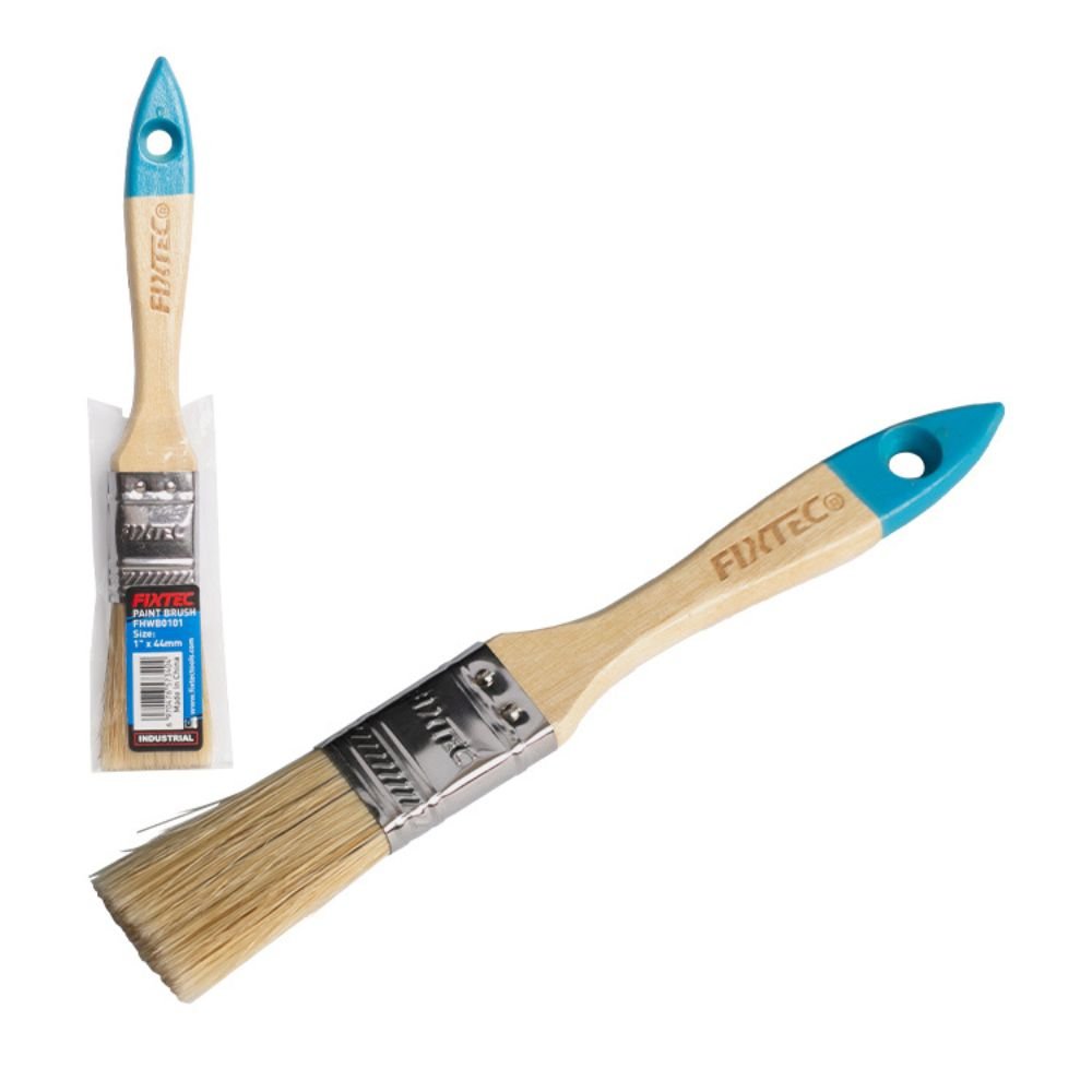 Fixtec 25x44mm Wooden Handle Paint Brush FHWB0101 - Tool Market