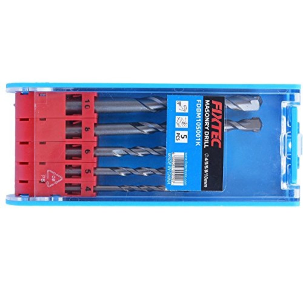 Fixtec 5 Piece Masonry Drill Bits Set FDBM105001K - Tool Market