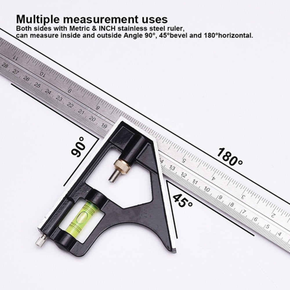 Harden 300mm Combination Square with Aluminium Base 580720 - Tool Market