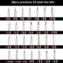 Harden 31 Piece Precision Screwdriver Bits Set 550131 - Tool Market