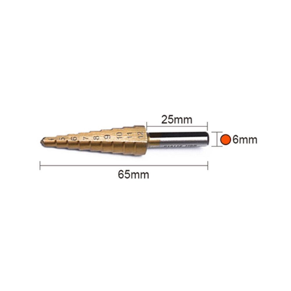 Harden 4-12mm HSS Step Drill Bit 614112 - Tool Market