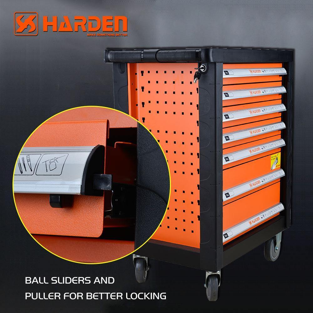 Harden Pro 7 Drawers Roller Cabinet with Brake 520605 - Tool Market