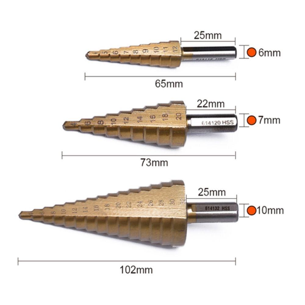 Harden Step Drill Bits Set 614143 - Tool Market