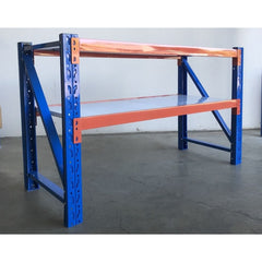 Heavy Duty Steel Working Bench H900 x L2400 x D600mm - 500kg - Tool Market