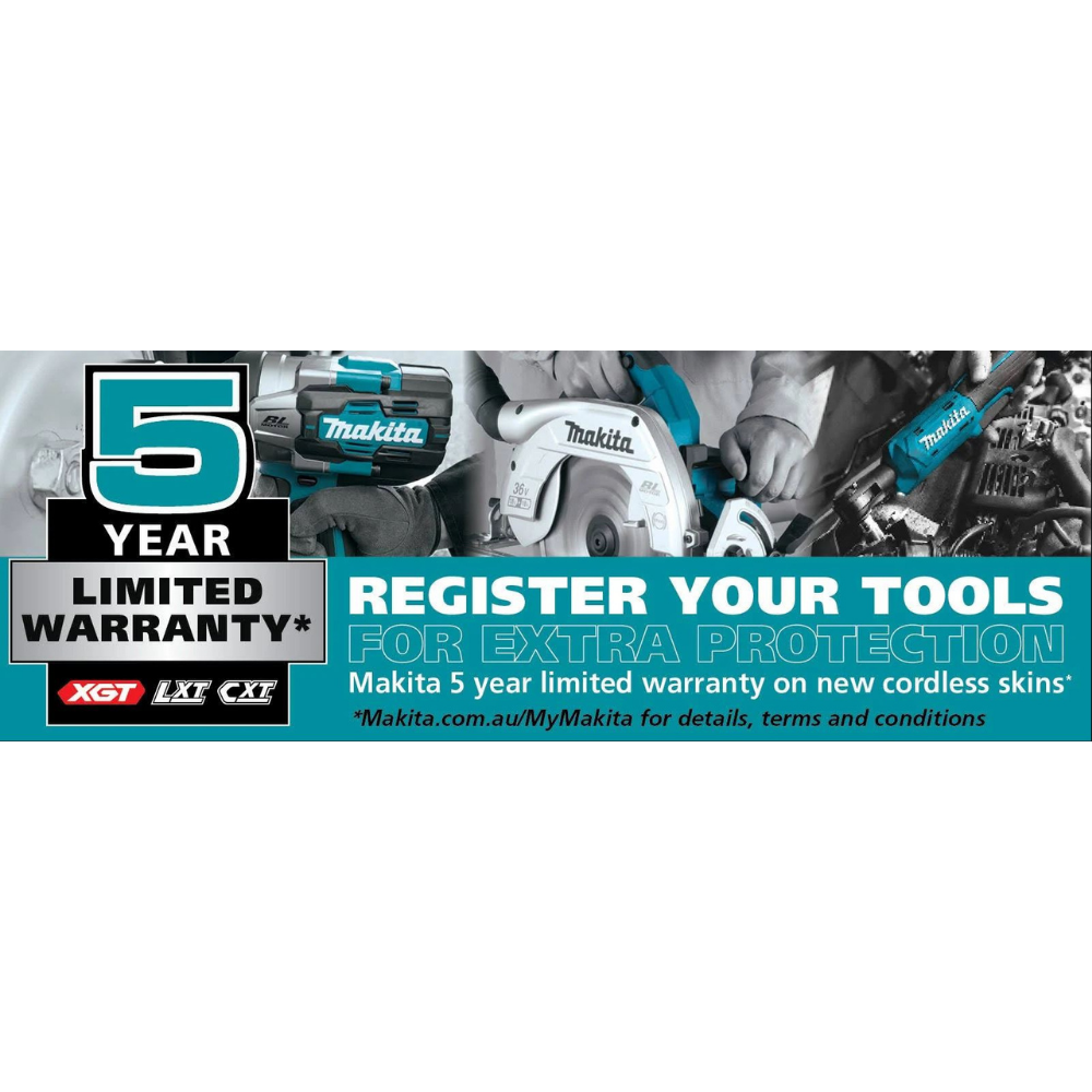 Makita 5 year limited warranty