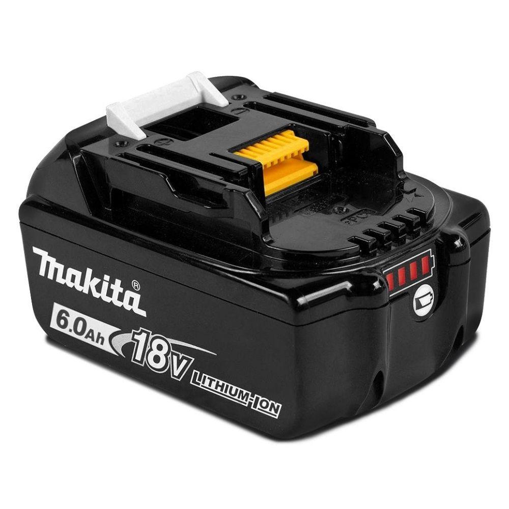 Makita BL1860B-L 18V 6.0Ah Li-ion Cordless Battery with Gauge - Tool Market