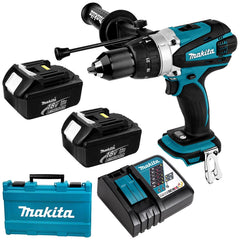 Makita DHP458RFE 18V 3.0Ah Li-Ion Cordless Hammer Drill Driver Combo Kit - Tool Market