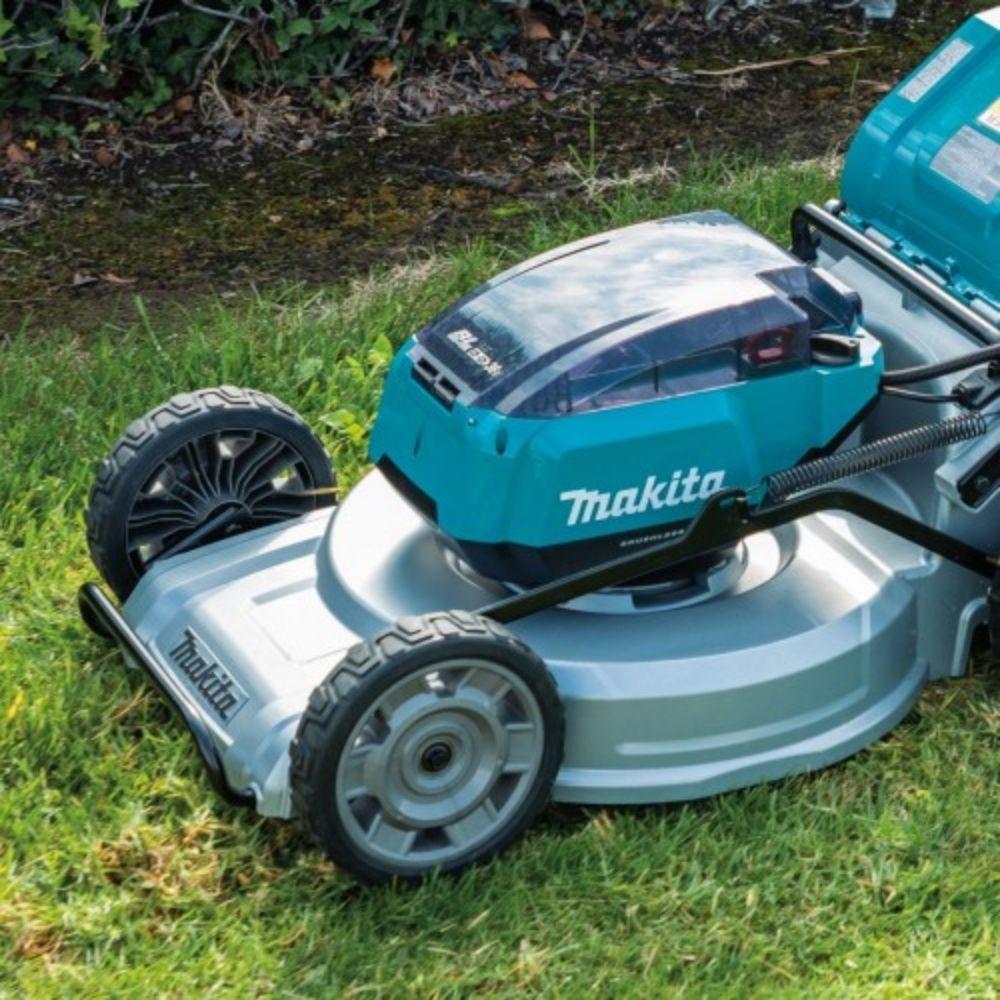 Makita DLM537PT4X 36V (18V x 2) 5.0Ah Li-ion Cordless Brushless 534mm (21") Self-Propelled Lawn Mower Combo Kit - Tool Market