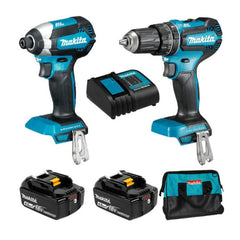 Makita DLX2283SM 18V 4.0Ah Li-ion Cordless Brushless 2 Piece Combo Kit - Tool Market