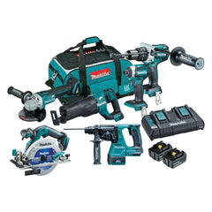 Makita DLX6071PT 18V 5.0Ah Li-Ion Brushless Cordless 6 Piece Combo Kit - Tool Market