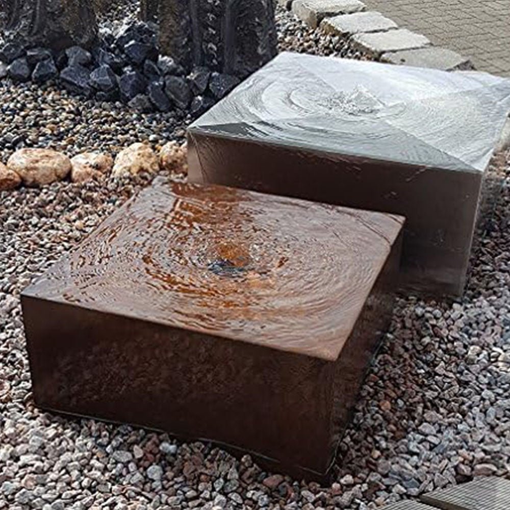 Modern Rusted Corten Steel Fountain - Tool Market