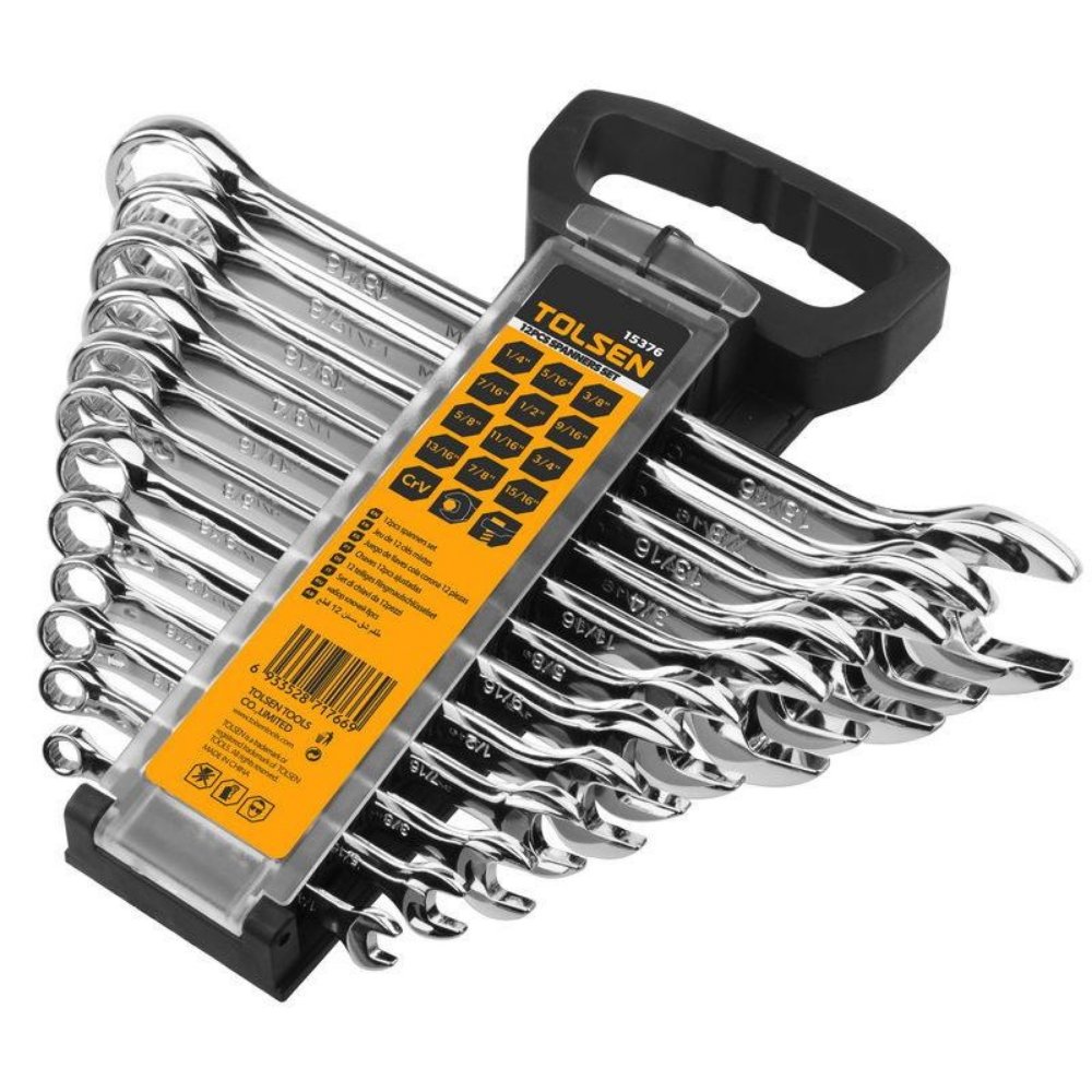 Tolsen 12 Piece Combination Spanners Set - Tool Market