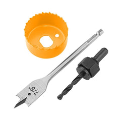 Tolsen 3 Piece Lock Installation Hole Saw Set 75868 - Tool Market