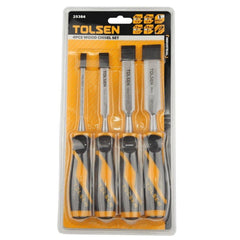 Tolsen 4 Piece Industrial Wood Chisel Set - Tool Market