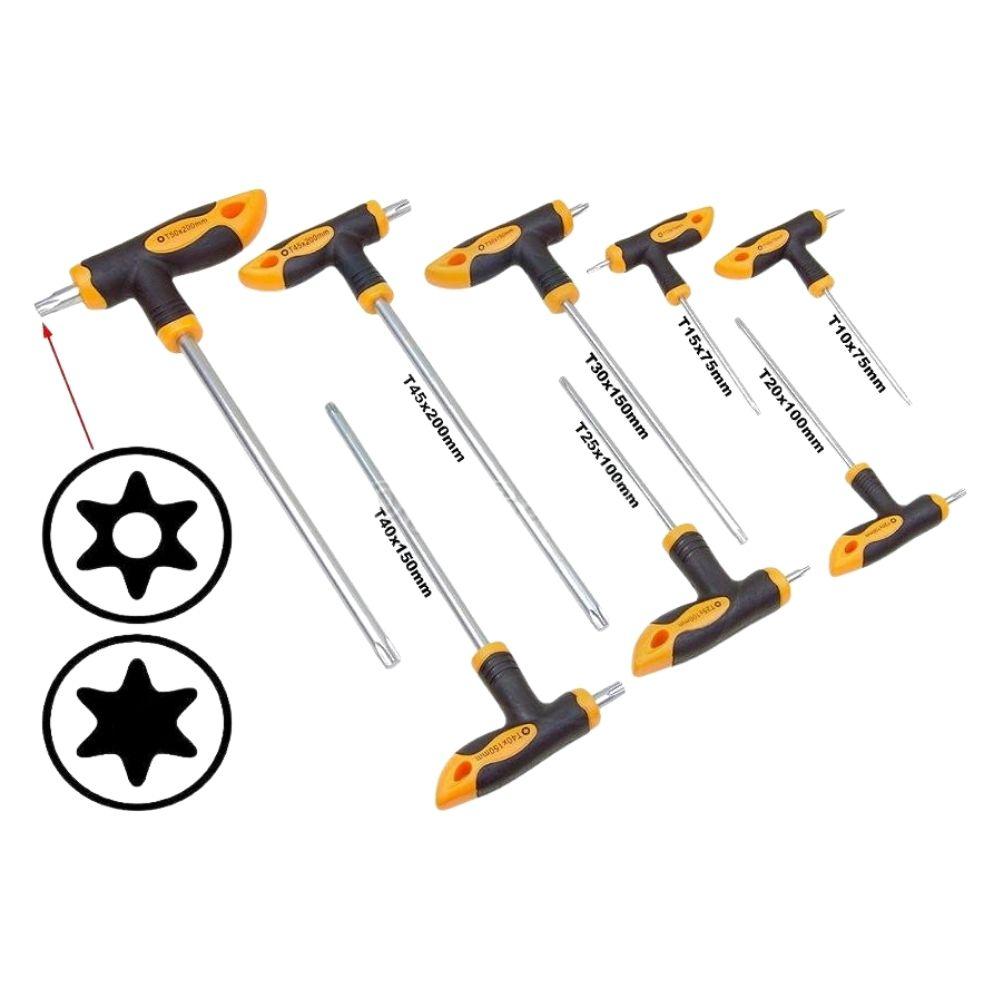 Tolsen 8 Piece Torx T-Handle Screwdrivers Set 20061 - Tool Market