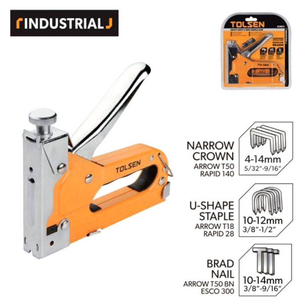 Tolsen Heavy Duty 3 Way Staple Gun - Tool Market