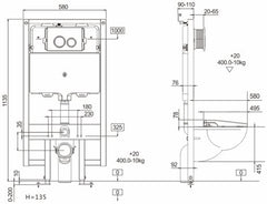 Troya Duden Cistern and Frame (4.5/3L) - Tool Market